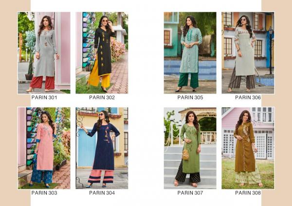 Rangjyot Parin 3-Rayon-Kurti-With-Plazzo